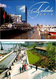 2~4X6 Postcards  Toledo, OH Ohio  PROMENADE PARK  Waterfront~Darryl's Food Truck