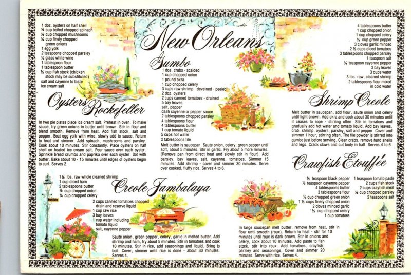 Louisiana New Orleans Local Recipes