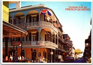 M-79698 Lace balconies Greetings from the French Quarter New Orleans Louisiana