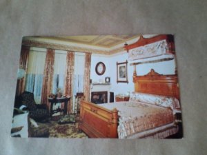 Connecticut postcard CT Mark Twain house interior Hartford Langdon Guest Room