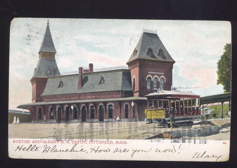 PITTSFIELD MASSACHUSETTS BOSTON AND ALBANY RAILROAD DEPOT 