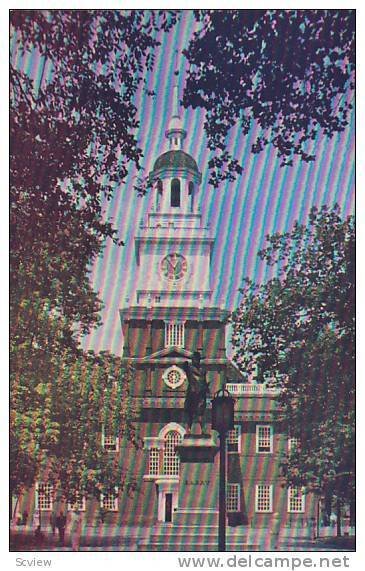 Exterior,Independence Hall, Philadelphia, Pennsylvania,40-60s