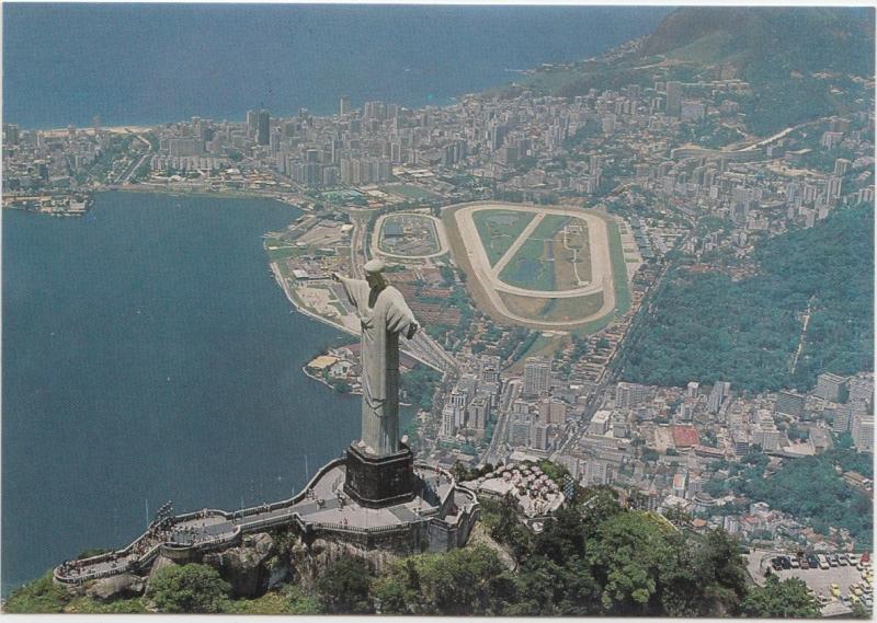 Rio de Janeiro, Brasil, Brazil, Aerial view of Corcovado, unused Postcard