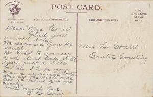 Vintage Easter Chicks Hatching in basket Loving Easter