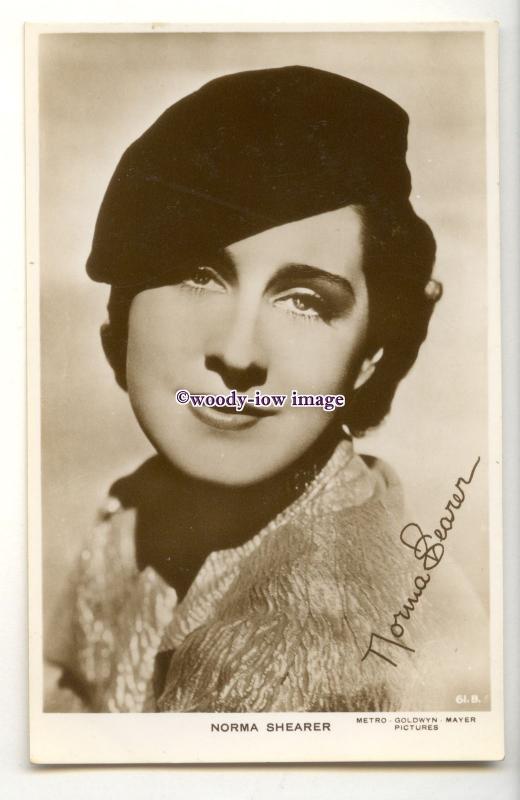 b6147 - Film Actress - Norma Shearer, MGM Pictures, No.61.B - postcard