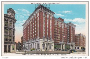 Pantlind Hotel at Campau Square, An entire city block of hospitality, GRAND R...