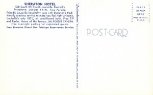 Vintage Postcard View of Sheraton Hotel Louisville Kentucky KY
