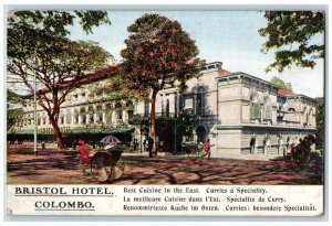 Colombia South America Postcard Bristol Hotel Best Cuisine in the East c1910