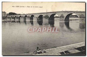 Postcard Gien Loiret Old Bridge on the Loire