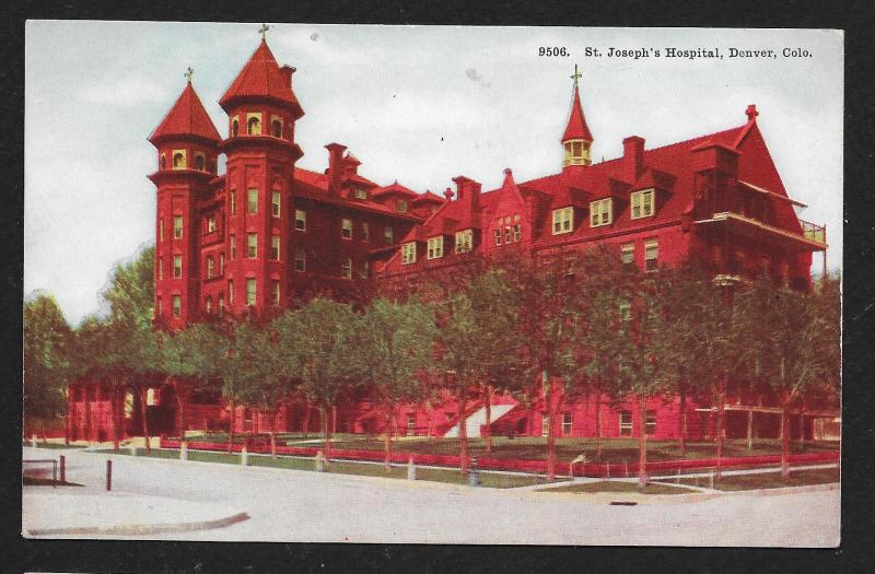 St Josephs Hospital Denver Colorado Unused c1910s