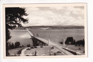 RPPC: Lake Washington Floating Bridge, Seattle, Ellis #1015, mint (PC1063)