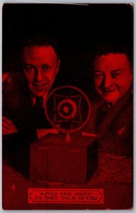 AMOS AND ANDY 1940's Exhibit Arcade Card #4 As They Talk To You Radio Broadcast