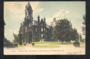 PHILADELPHIA PA. UNIVERSITY OF PENNSYLVANIA PENN VINTAGE POSTCARD 1906