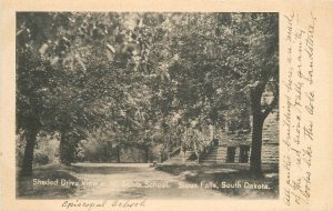 Postcard South Dakota Sioux Falls Shaded All Saints School C-1910 23-8965