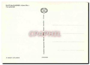 Modern Postcard Haut de Cagnes Alps March General view