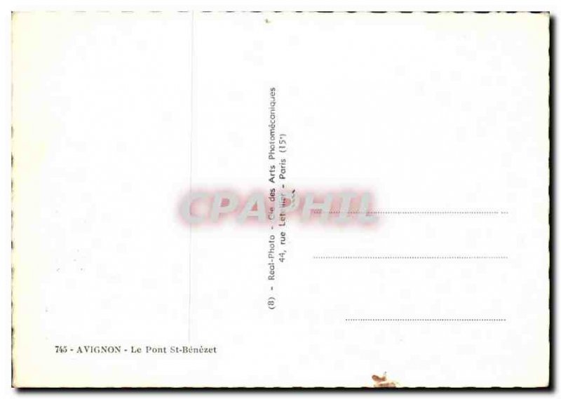Modern Postcard Pont St Benezet Avignon