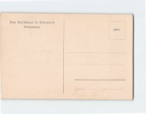 Postcard Wohnzimmer Das Bachhaus in Eisenach Germany