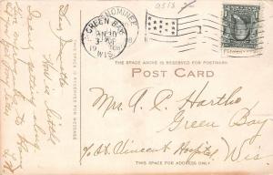 E29/ Menominee Michigan Mi Postcard 1908 Scaling Gap Dam River