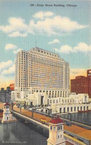 Chicago Illinois 1940s Postcard Daily News Building