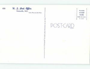 Unused Pre-1980 POST OFFICE SCENE Statesville North Carolina NC hs0976@