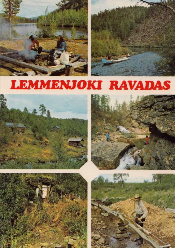 Lemmenjoki Ravadas Finland Lapland Postcard