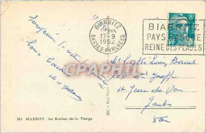 Old Postcard Biarritz Le Rocher de la Vierge