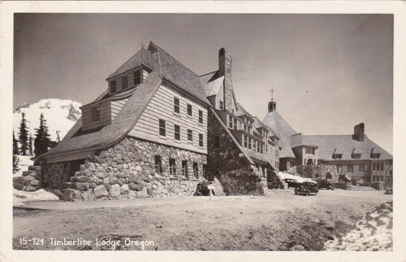 Oregon Portland Mount Hood Timberline Lodge 1951 Real Photo sk419