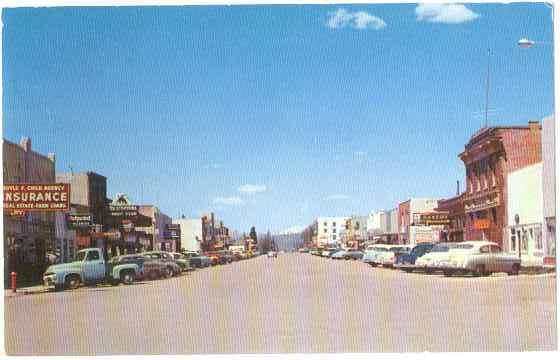 Street Scene in Afton, Wyoming, WY, chrome