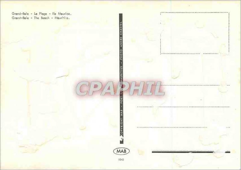 Modern Postcard The Grand Bay Beach Mauritius There