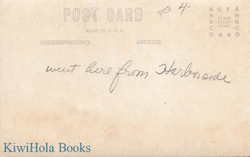 Postcard RPPC Black House Ellsworth ME