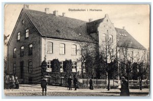 1907 View of Horsens State School Horsens Denmark Antique Posted Postcard