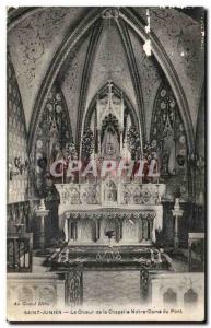 Postcard Old Saint Junien The Choir of Notre Dame du Pont