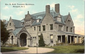 Postcard RI Newport - Mrs. H. McK. Twombly Residence