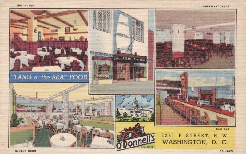 Washington D C O'Donnell's Seafood Restaurant Multi View Curteich sk1814