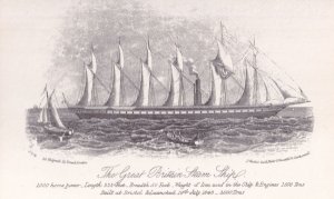 The Great Britain Steam Ship Postcard