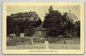 Christmas Cove ME Looking West From Holly Inn Ladies Sports c1905 Postcard H31