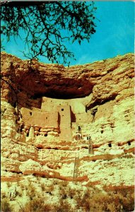 Montezuma Castle National Monument Flagstaff AZ Arizona UNP Chrome Postcard A10