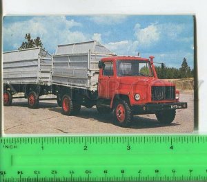 482040 USSR 1986 year advertising factory GAZ truck Original old Pocket CALENDAR