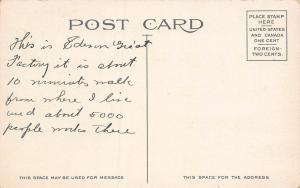 Edison Plant, West Orange, New Jersey, Early Postcard, Unused