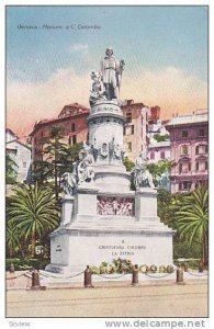 Monument a. C. Colombo, Genova (Liguria), Italy, 1900-1910s