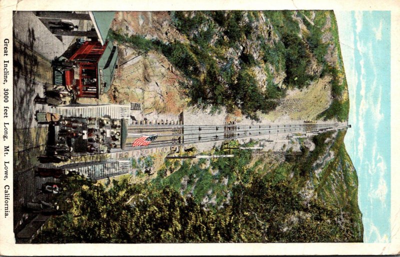 California Mount Lowe The Great Incline 1928