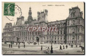 Postcard Old Paris City Hall