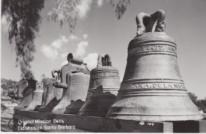 California Old Mission Santa Barbara Original Mission Bells Real Photo