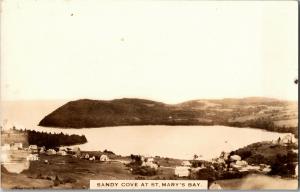 RPPC Sandy Cove at St. Mary's Bay, Nova Scotia Vintage Postcard Q18