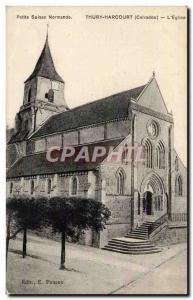 Postcard Old Thury Harcourt L & # 39eglise