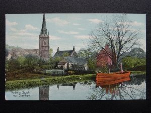 Leicestershire REDMILE Church & Grantham Canal nr Belvoir Castle - Old Postcard