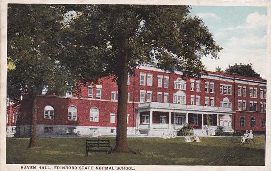 Haven Hall Edinboro State Normal School Pennsylvania