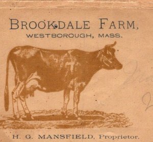 Brookdale Farm Westborough MA AJC club Jerseys fab cow cachet Mansfield envelope