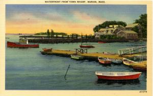 MA - Marion, Cape Cod. Waterfront from Town Wharf