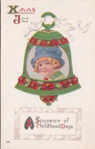 Christmas Boy's Face On Bell